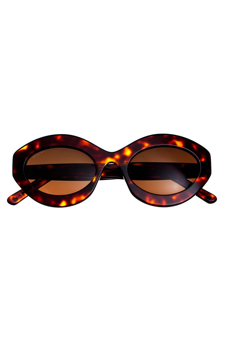 Severine Handmade in Italy Sunglasses, Alternate, color, Tortoise
