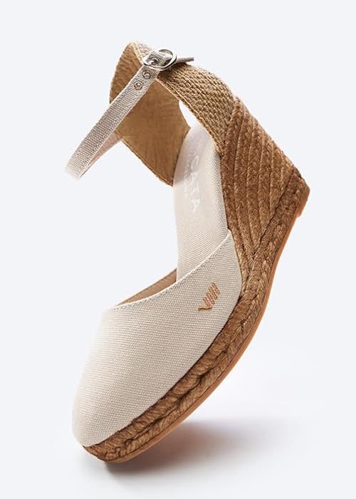 Viscata Satuna Canvas Wedges Limited Edition In Beige