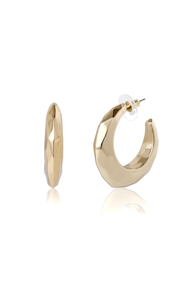 Gold-Tone Post Earrings, Main, color, Gold