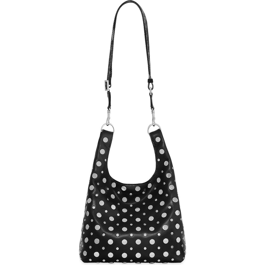 Rebecca Minkoff Ayla Stud Faux Leather Shopper Bag in Black  product