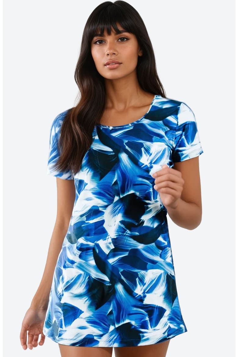 Anna Swim Tunic, Main, color, Navy Wave
