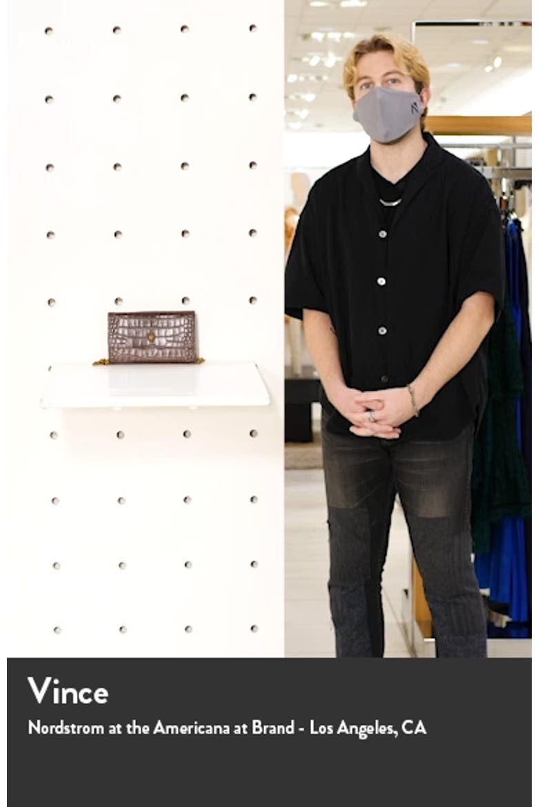 Kensington Croc Embossed Leather Wallet on a Chain video