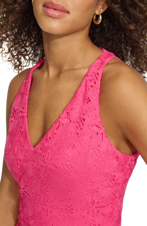 Siena Lace Sheath Dress In Pink