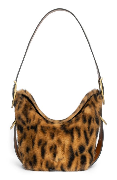 Baby Jane Leo Faux Fur Shoulder Bag