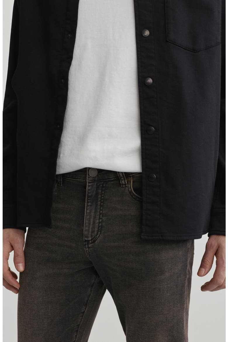 Dominick Knit Denim Shirt, Alternate, color, CAVERN