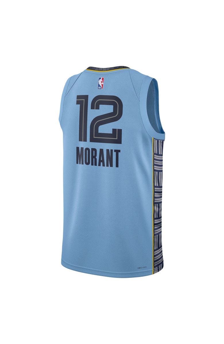 Jordan Brand Unisex Jordan Brand Ja Morant Light Blue Memphis Grizzlies Swingman Jersey - Statement Edition, Alternate, color, Light Blue