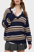 Blu Pepper Pullover V-Neck Sweater