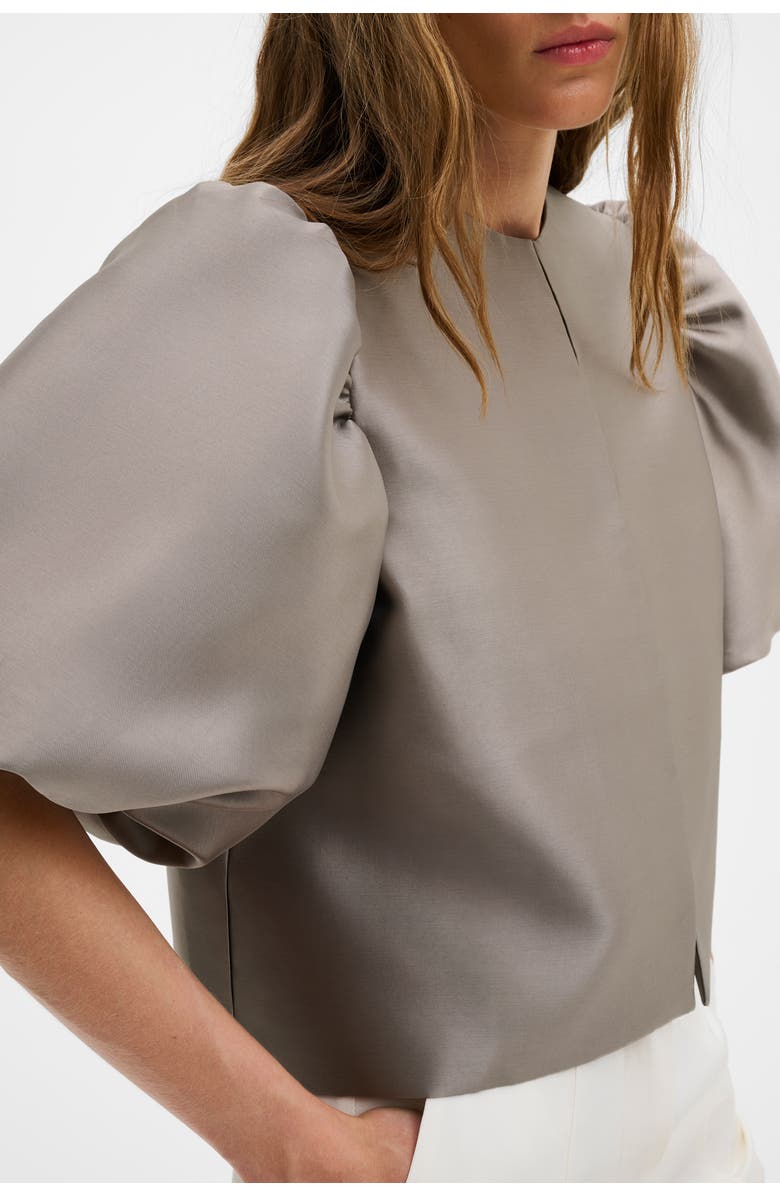Malina Cleo Pouf Balloon Sleeve Blouse, Alternate, color, Graphite