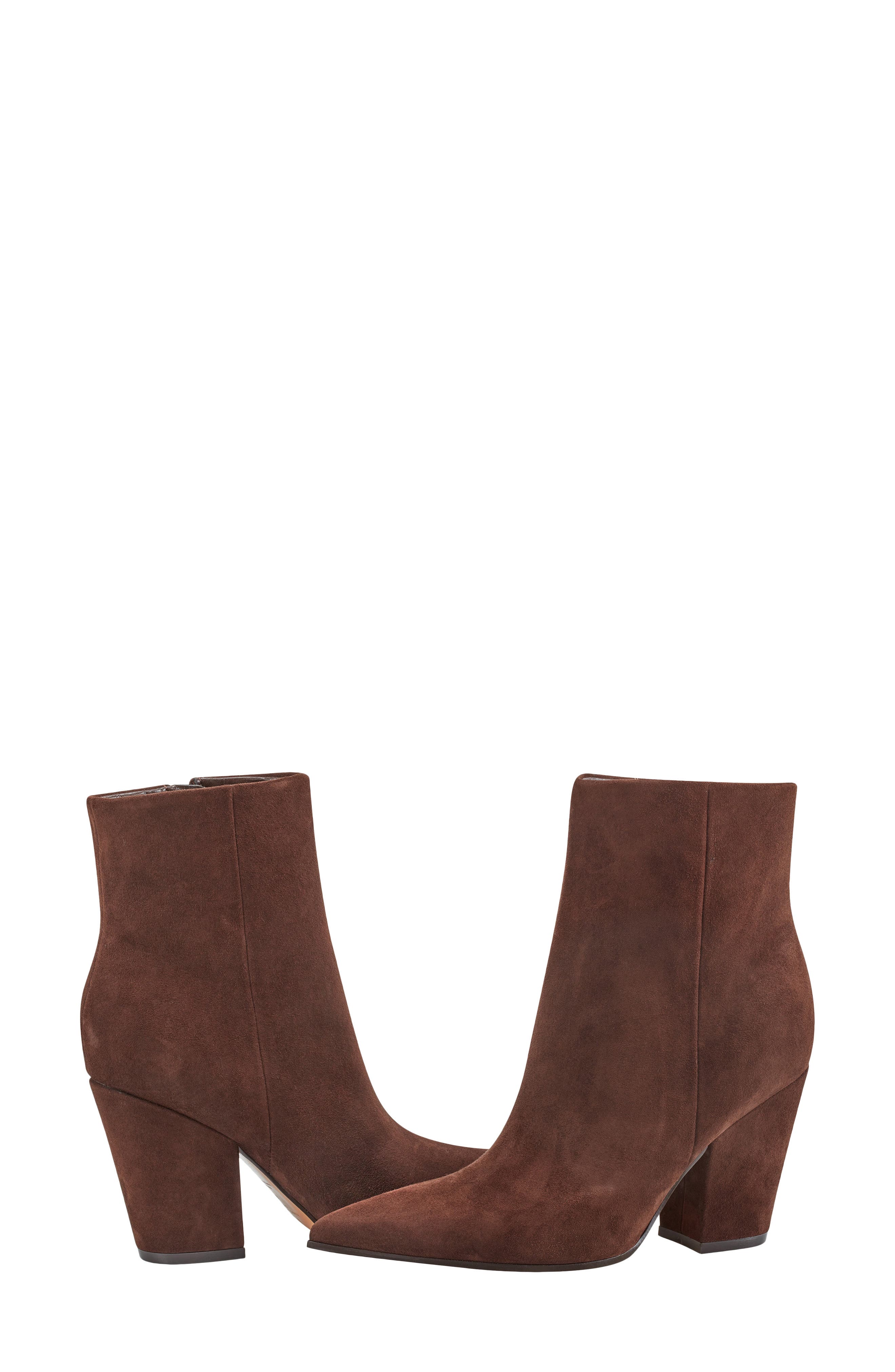 Marc Fisher LTD Elynna Pointed Toe Bootie, Alternate, color, Dark Brown 2