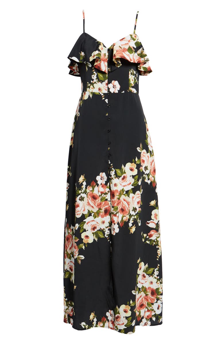 Band of Gypsies Floral Maxi Dress, Alternate, color, 