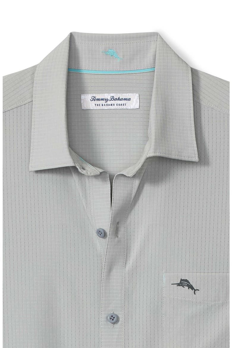 Bahama Coast Venice Vines IslandZone® Short Sleeve Button-Up Shirt, Alternate, color, HARBOR MIST