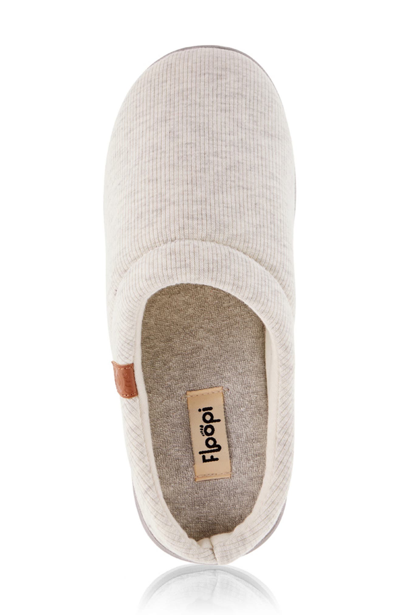 FLOOPI Sydney Ribbed Slipper, Alternate, color, Stone Grey