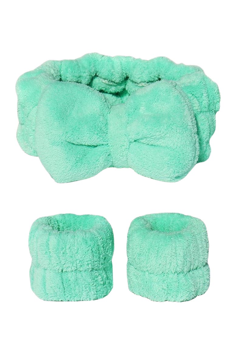 Let it Drip Headband and Wristbands, Main, color, Mint