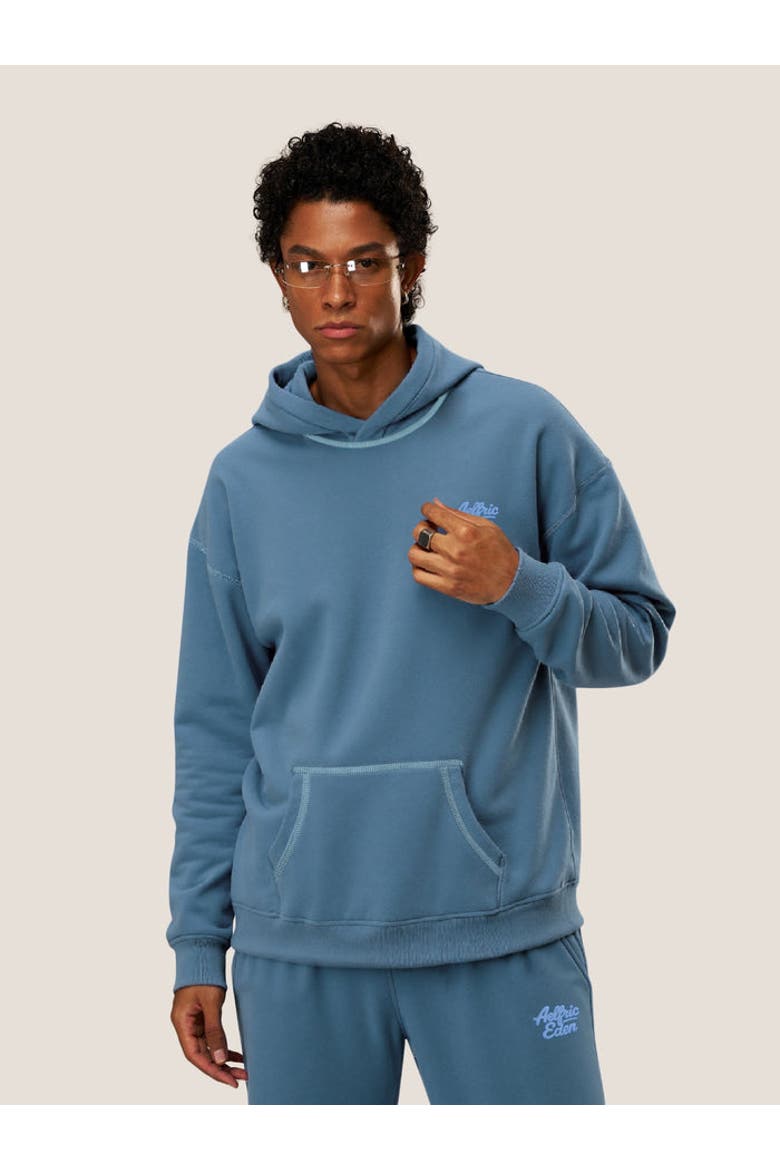 Cloud Essential Fleece Pullover Hoodie Set, Main, color, Blue Grey