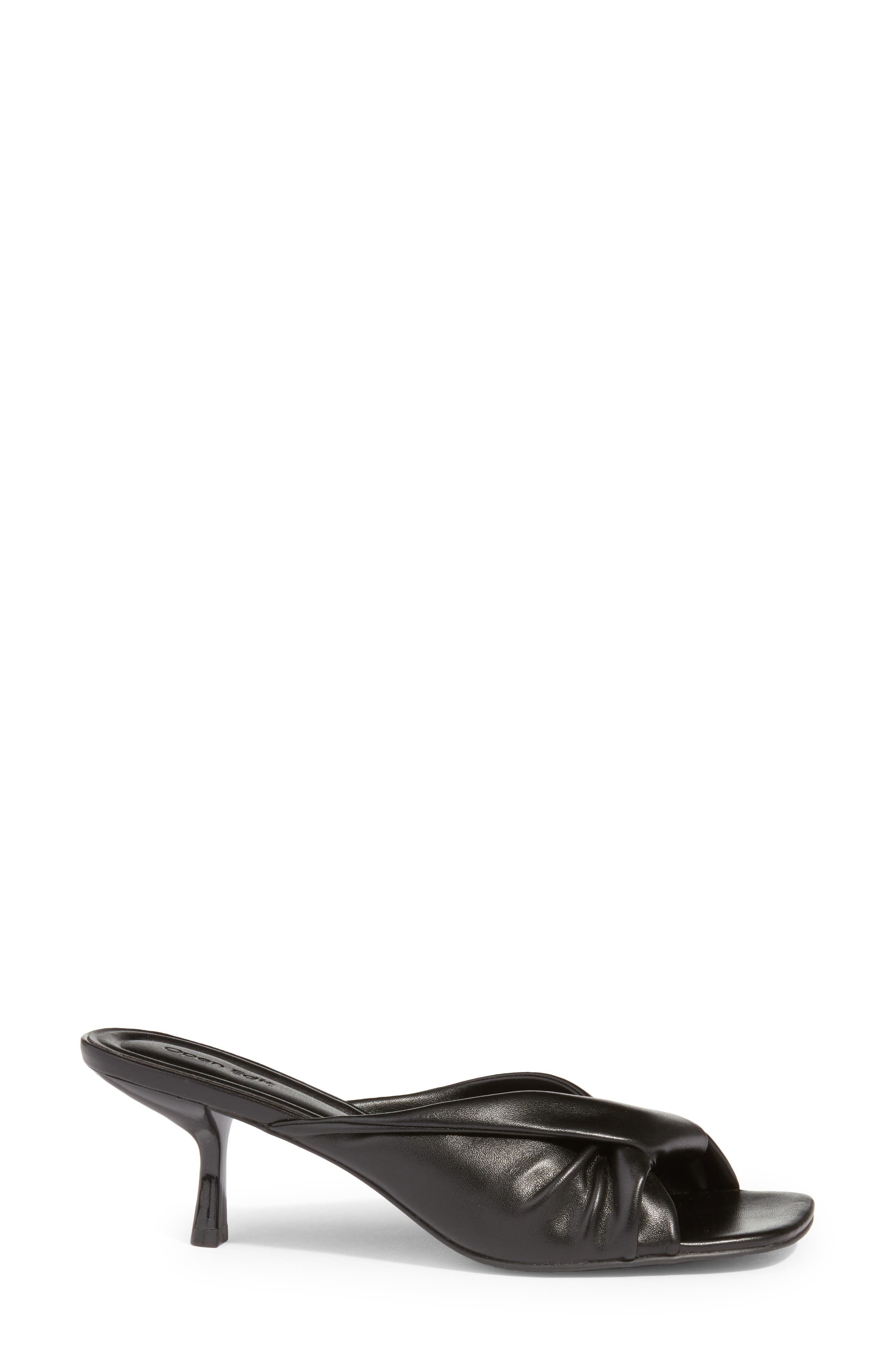 Capri Faux Leather Kitten Heel, Alternate, color, BLACK