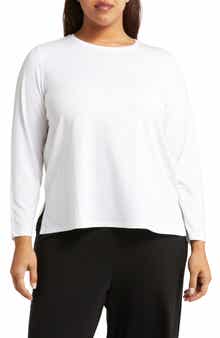 Eileen Fisher Long Sleeve Crewneck Top