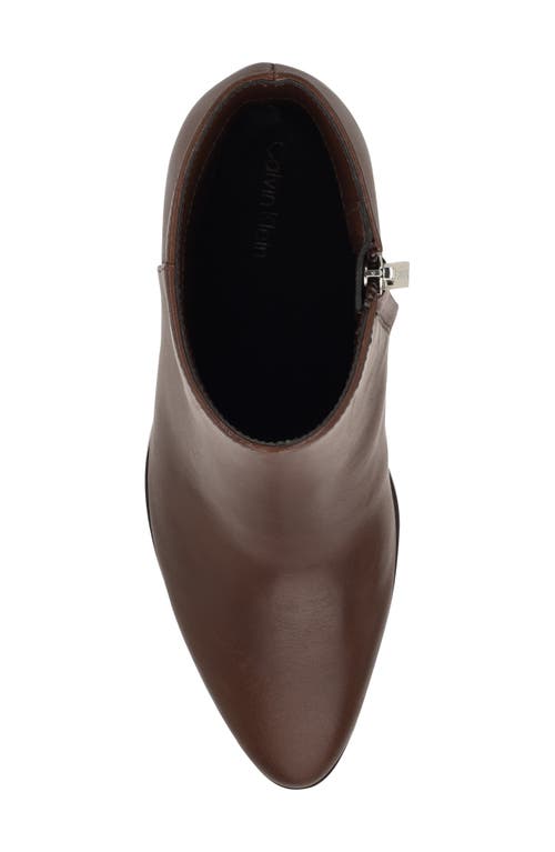 Calvin Klein Dezzi Bootie In Brown