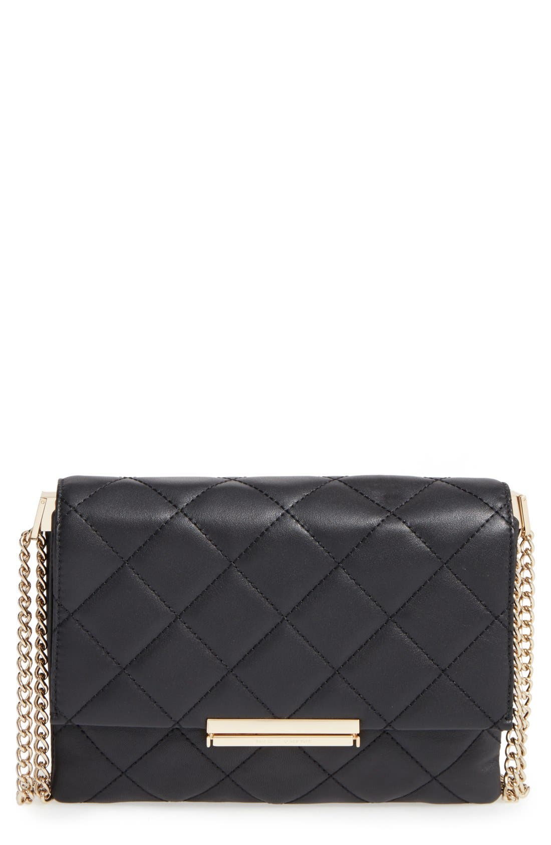 Kate Spade New York 'emerson place overlay - lenia' leather shoulder bag, Main, color, 