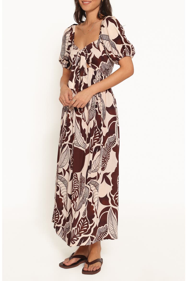 Kepner Maxi Dress, Alternate, color, BROWN FLORAL