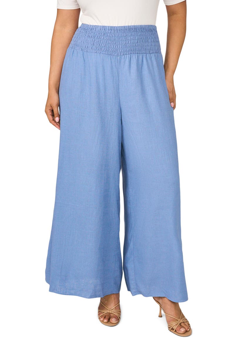 Wide Leg Pants, Main, color, CADET BLUE