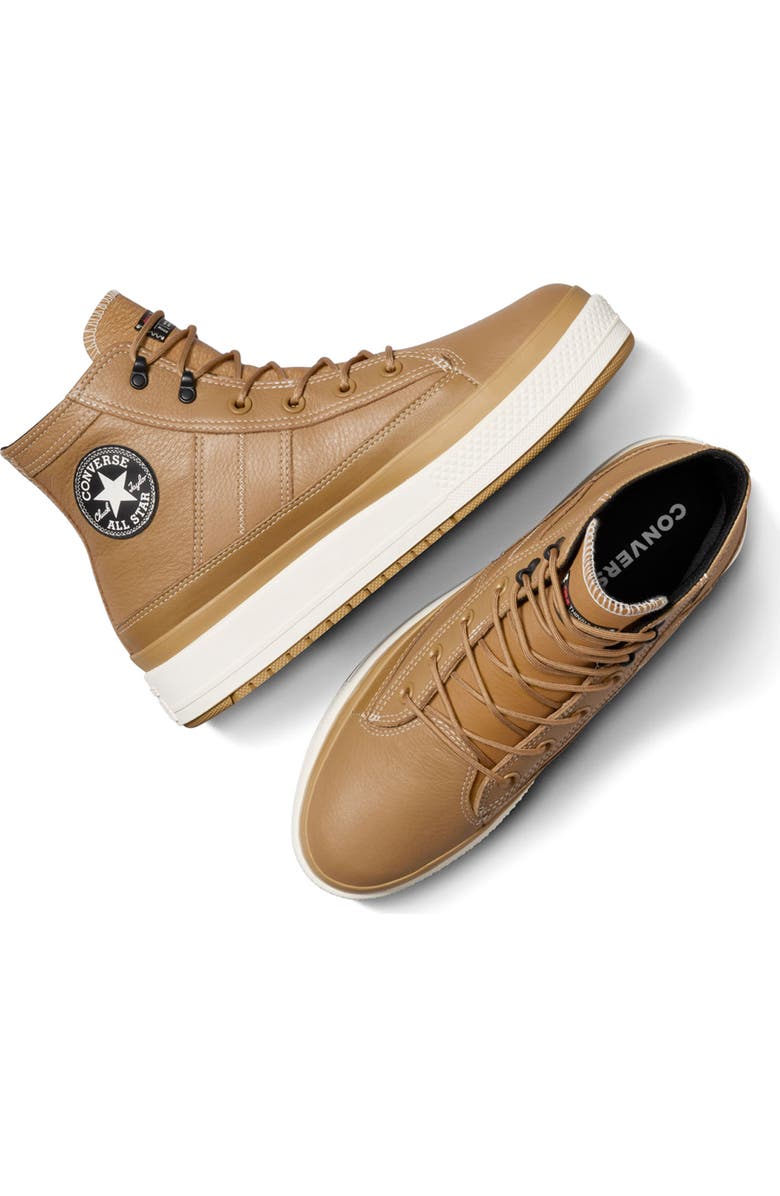 Converse Chuck Taylor All Star Equip Waterproof Leather High Top Sneaker, Alternate, color, Toadstool Tan