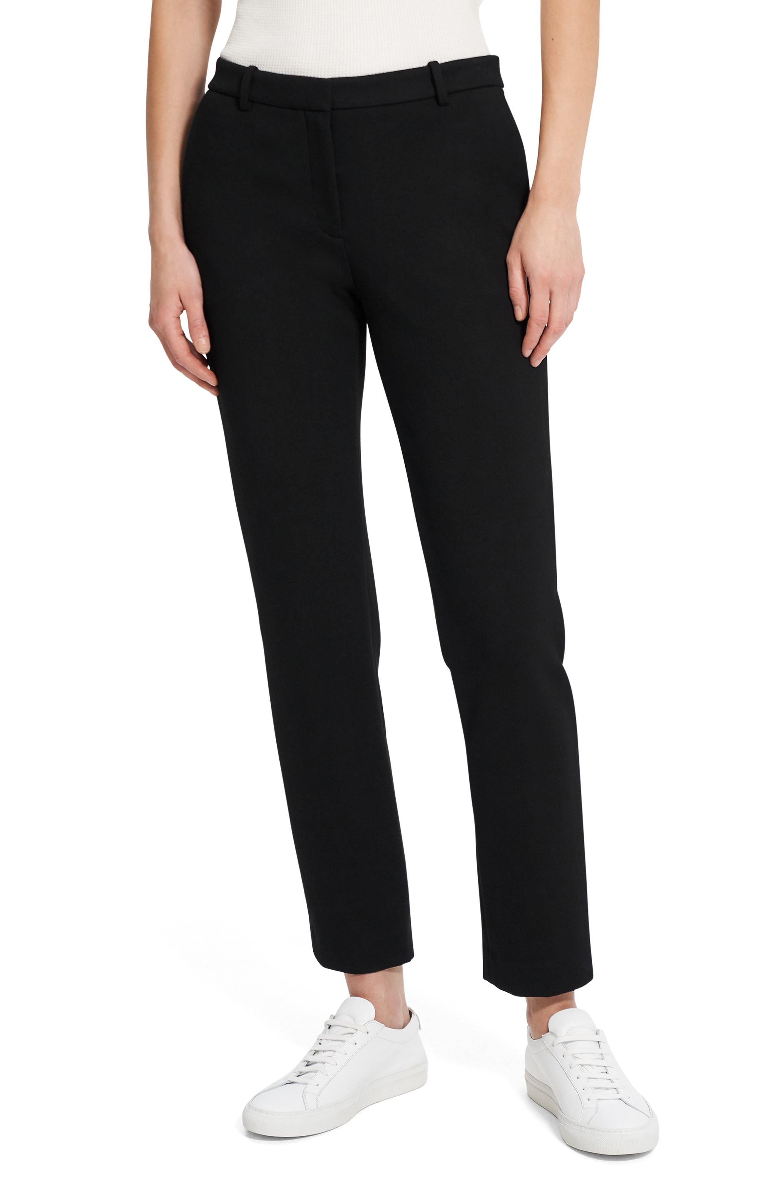 Theory Treeca Double Knit Ankle Pants