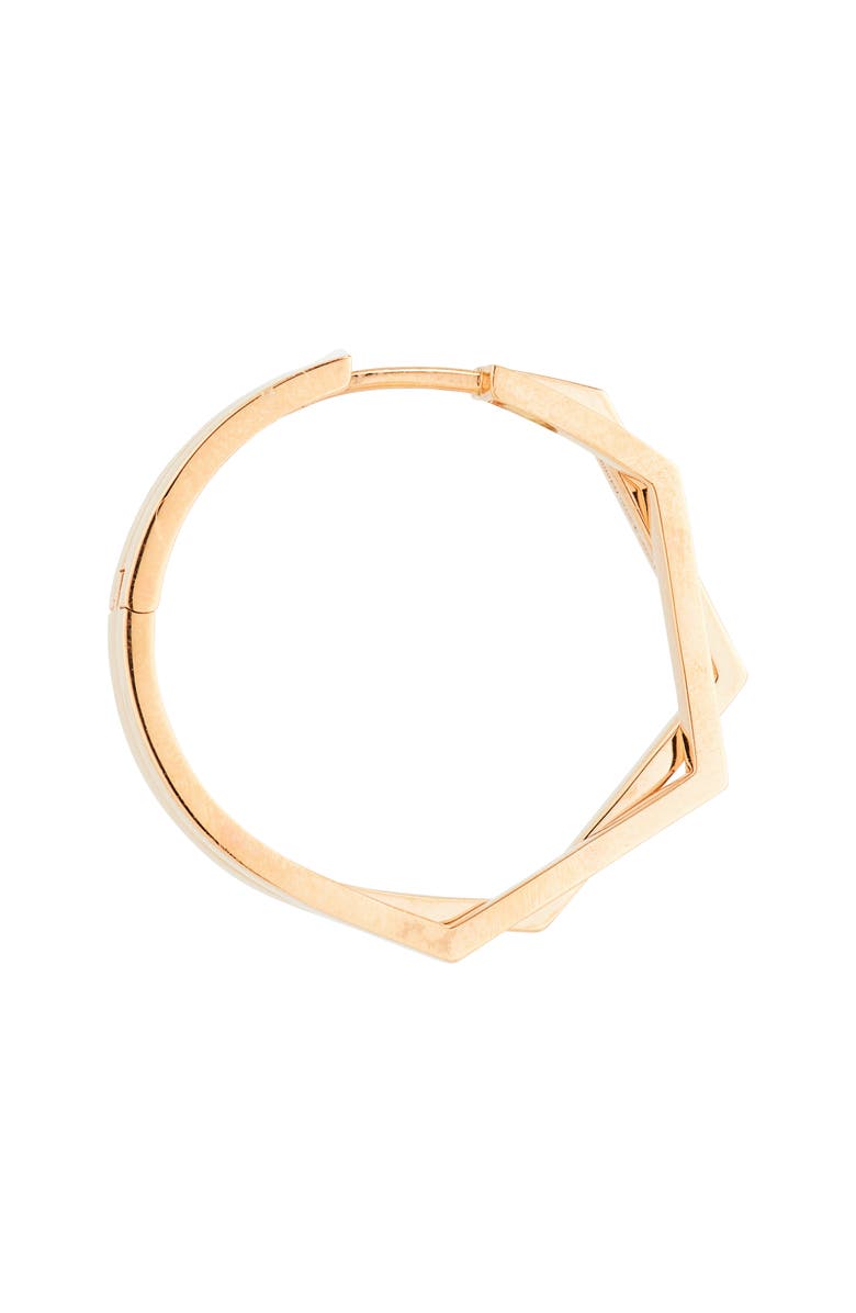 REPOSSI Antifer 2-Row Diamond Pavé Huggie Hoop Earring, Alternate, color, Rose Gold