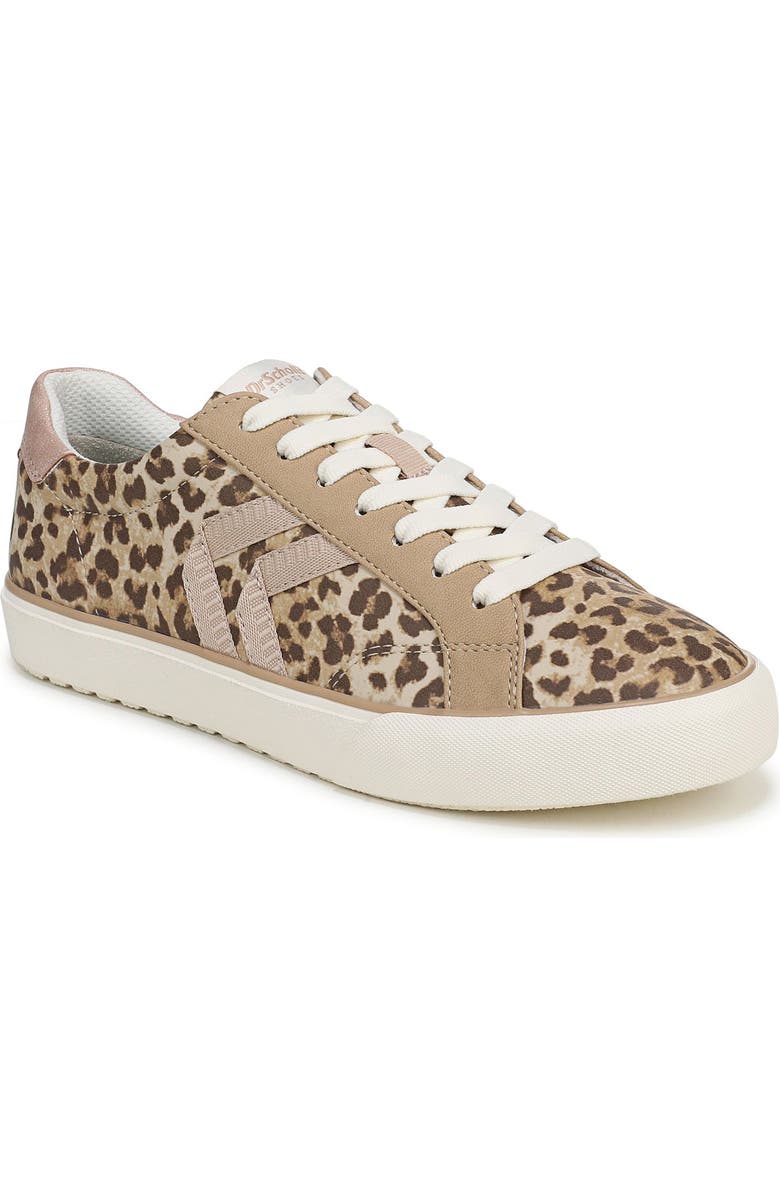 Dr. Scholl's Offline Lace-Up Sneaker - Wide Width Available, Main, color, Tan Leopard Faux Leather