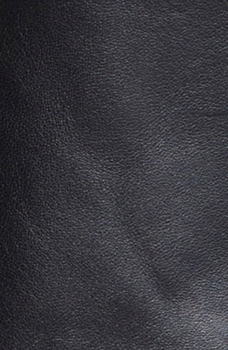 Courrèges City Leather Biker Jacket, Alternate, color, 