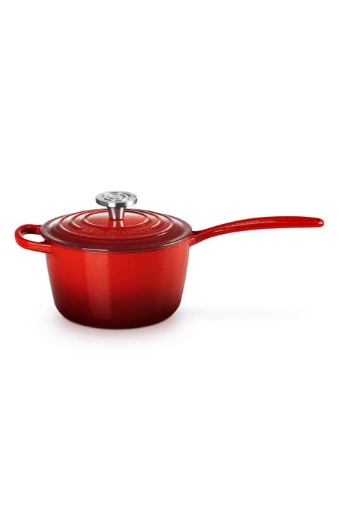 Signature 1.75-Quart Enameled Cast Iron Saucepan
