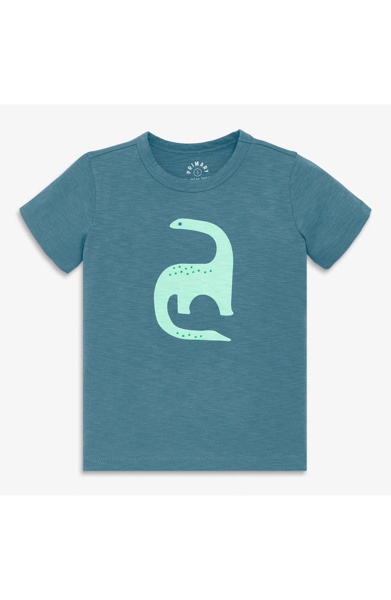 Primary Kids Dino Tee, Main, color, Slate Blue Dinosaur