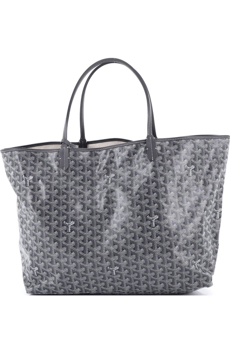 Pre-Owned Goyard Saint Louis Tote Coated Canvas GM, Main, color, Gray