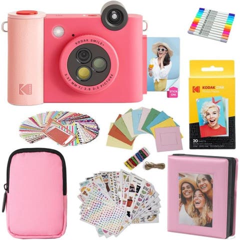 Smile+ 2-in-1 Camera Gift Bundle w/ Pink Case