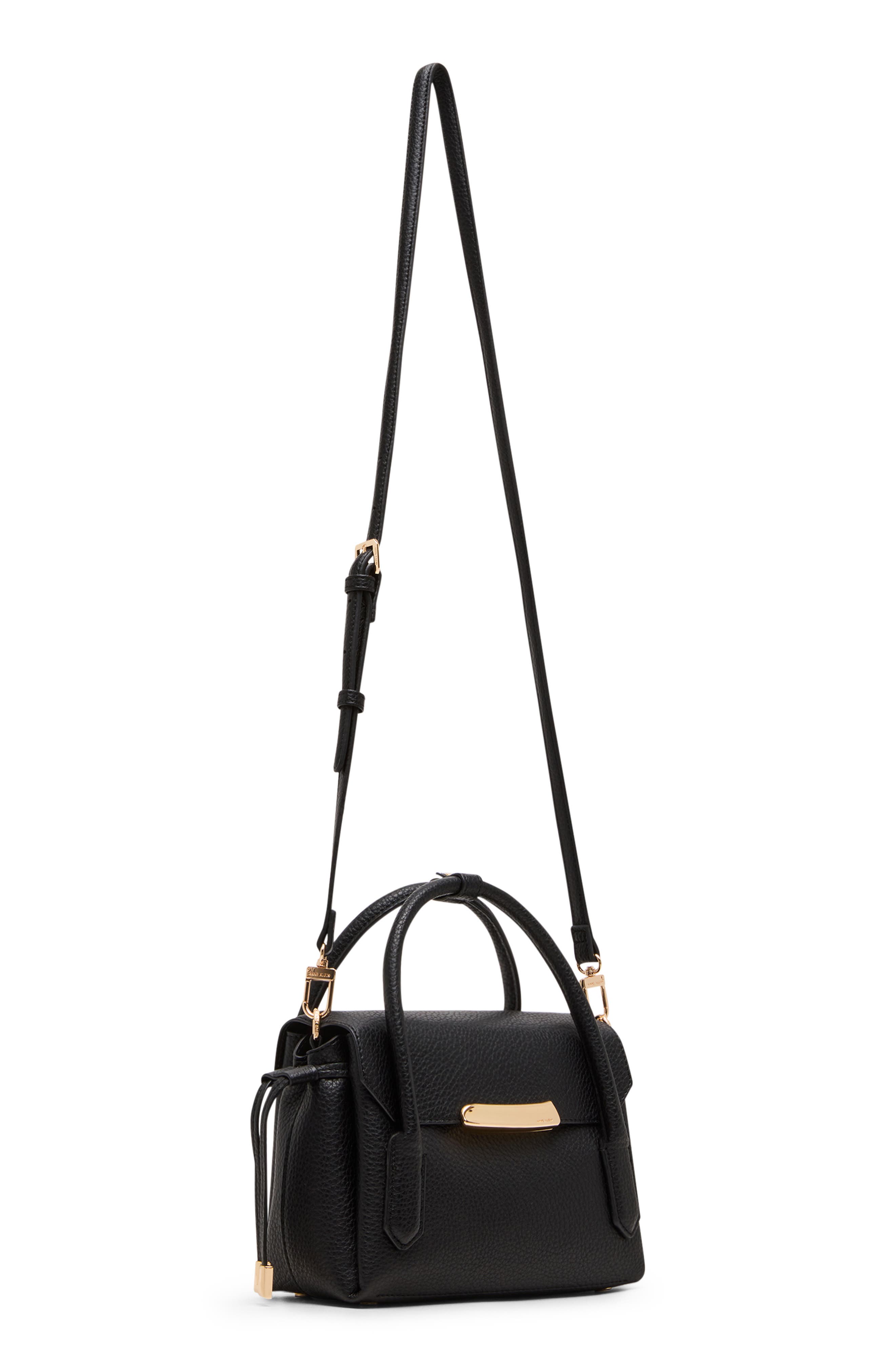 Anne Klein Small Satchel Bag, Alternate, color, Black