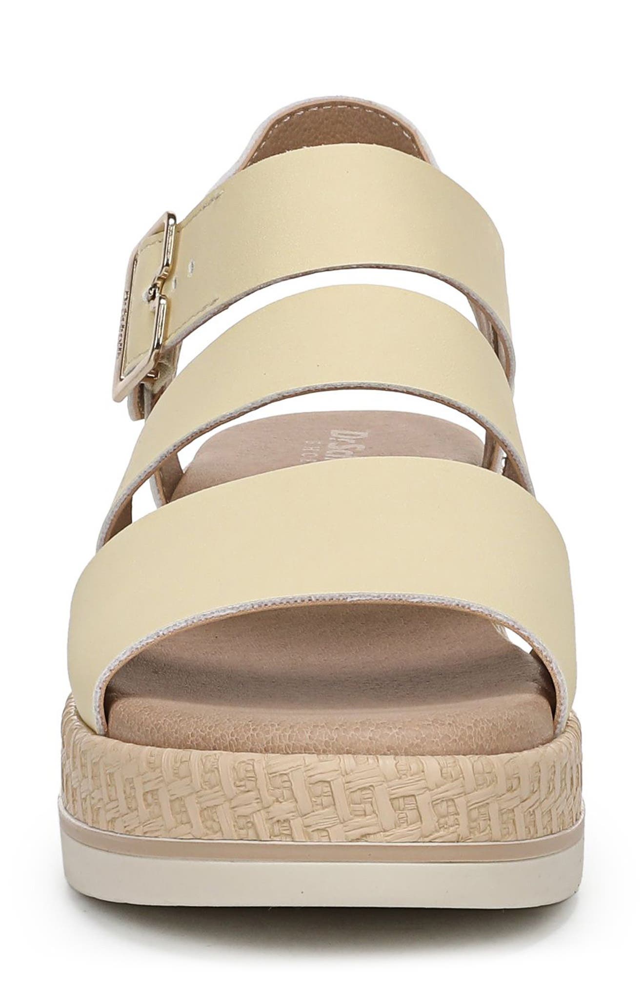 Dr. Scholl's Once Twice Platform Wedge Sandal, Alternate, color, Butter Yellow