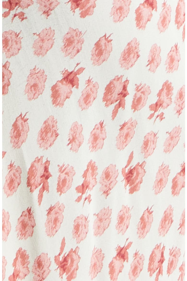 Stevie Ikat Roses Ruched Sleeveless Midi Dress, Alternate, color, GARDENIA MULTI