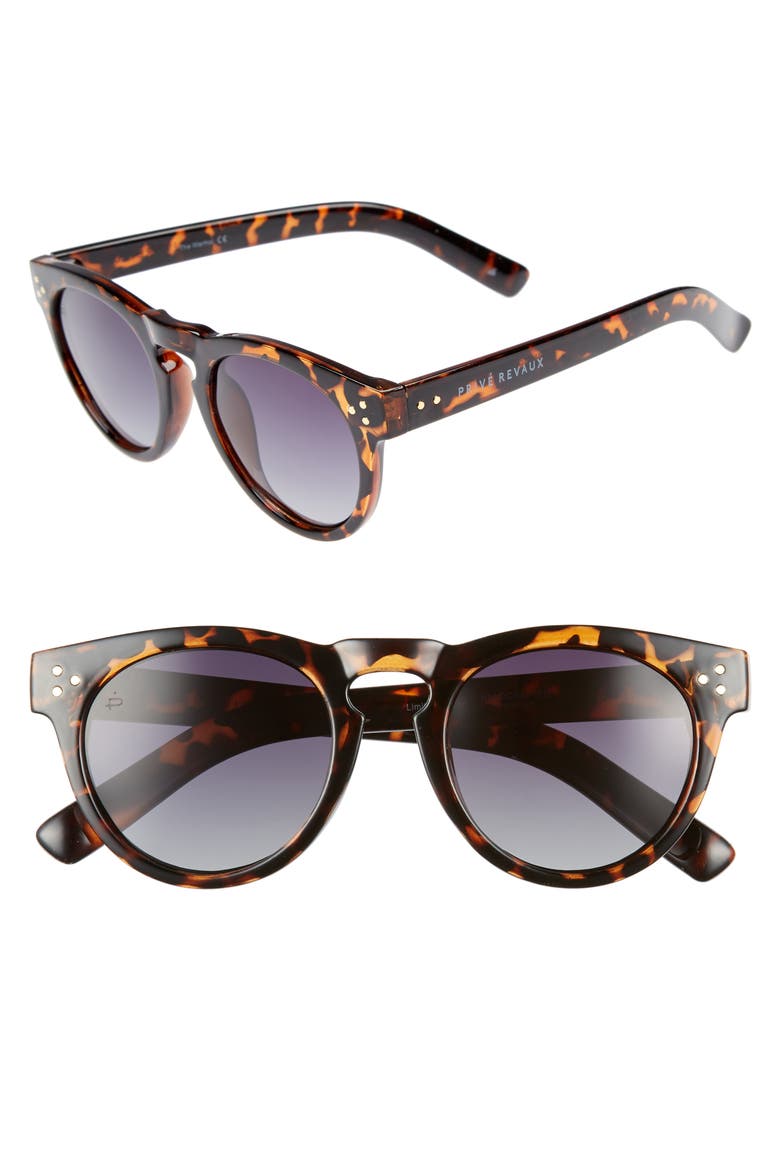 The Warhol 45mm Polarized Sunglasses, Main, color, GREY
