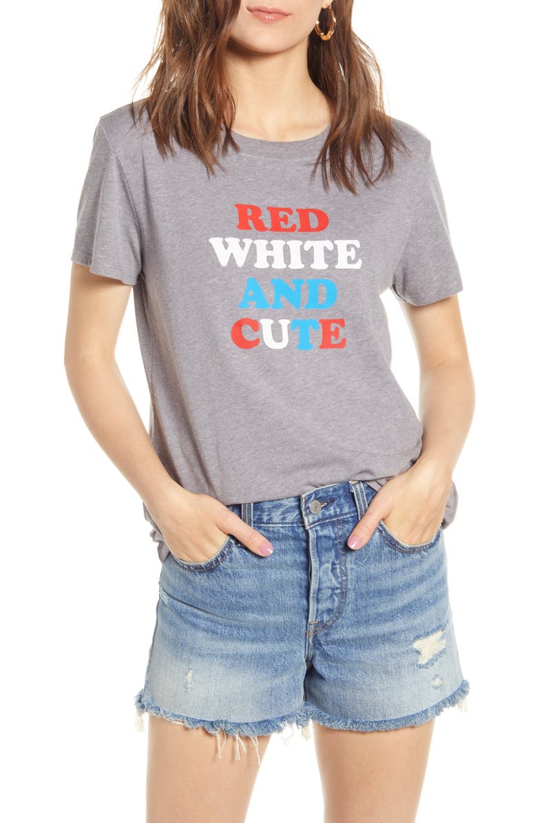 Sub_Urban Riot Red, White & Cute Graphic Tee, Main, color,