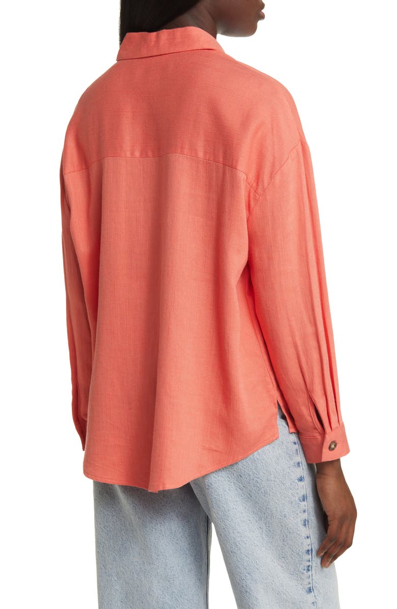 ASOS DESIGN Utility Oversize Button-Up Shirt, Alternate, color,