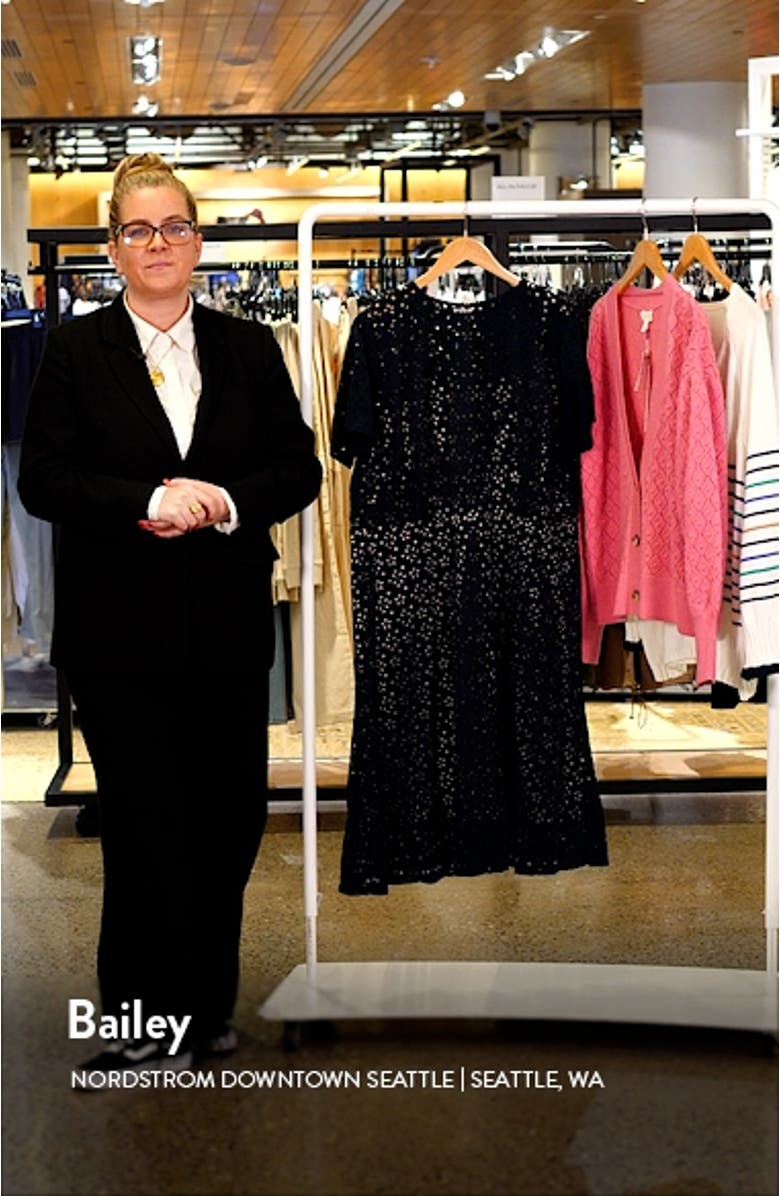 Olga Floral Recycled Polyester Faux Wrap Dress, sales video thumbnail