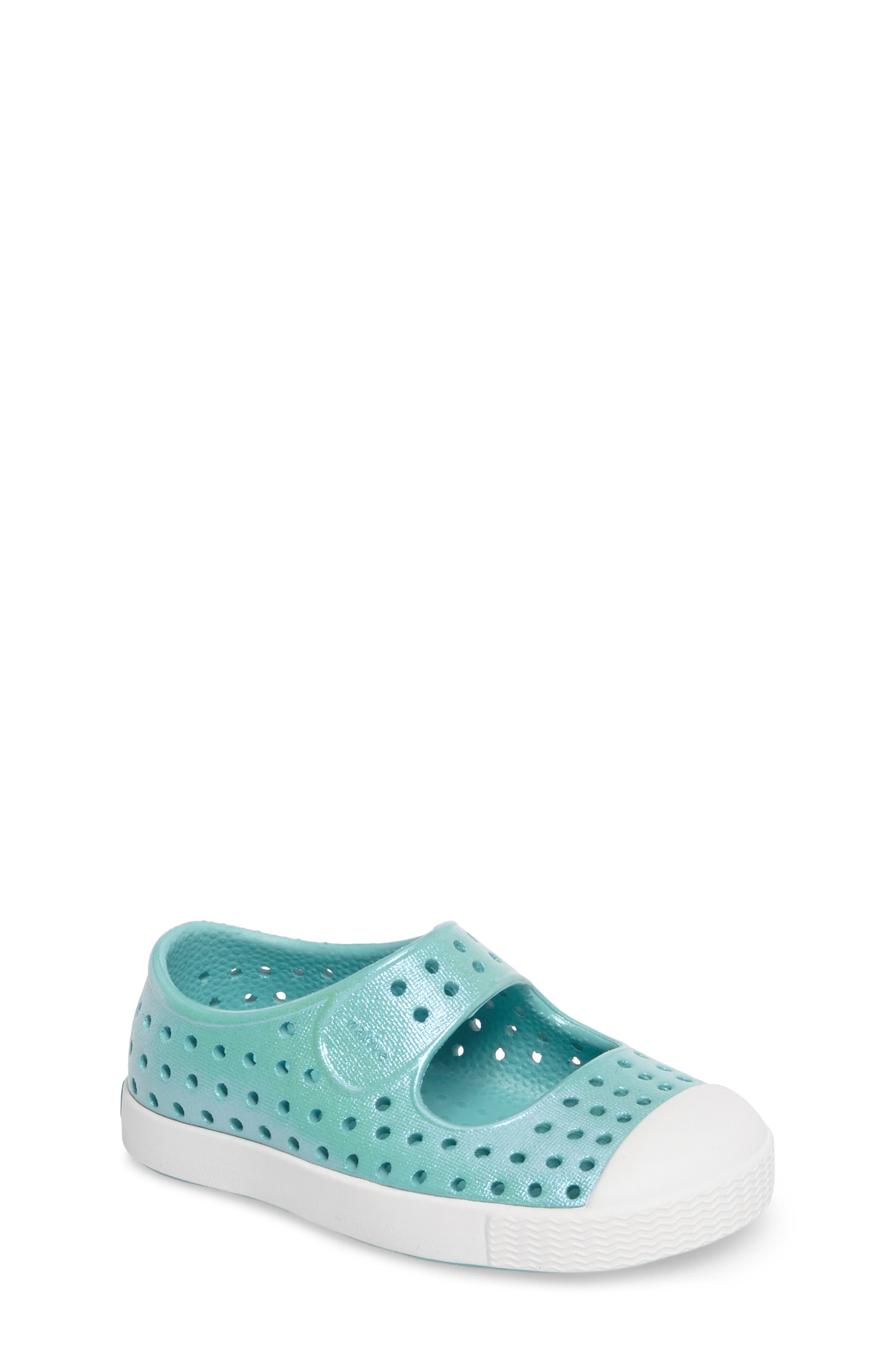 Juniper Perforated Mary Jane, Main, color, POOL BLUE/ SHELL WHITE/ GALAXY
