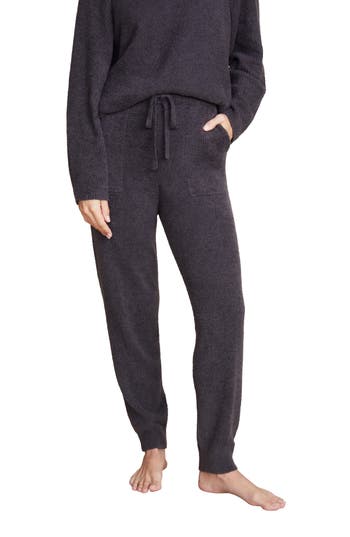 Barefoot Dreams Cozychic Lite Ribbed Lounge Pants In Black