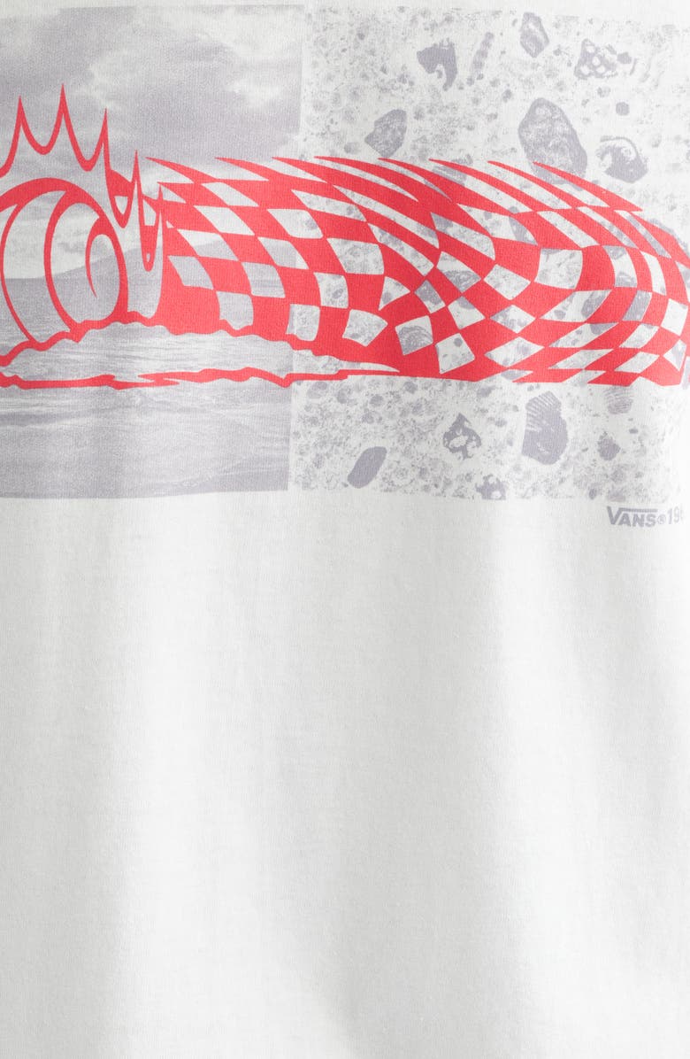 Vans Wave Check Cotton Graphic T-Shirt, Alternate, color, White