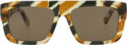 Gucci Novelty 55mm Rectangular Sunglasses