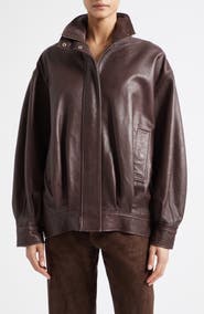 ARMA Paula Leather Bomber Jacket