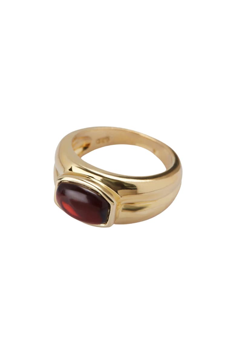 Stone Dome Ring, Main, color, GOLD /GARNET