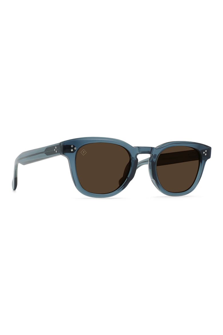 Squire 49mm Polarized Round Sunglasses, Alternate, color, ABSINTHE/ VIBRANT BROWN POLAR