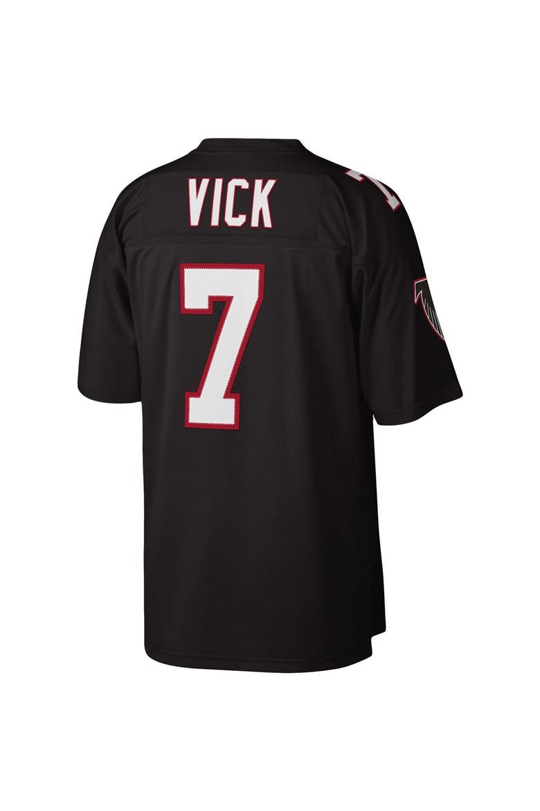 Men's Mitchell & Ness Michael Vick Black Atlanta Falcons Legacy Replica Jersey, Alternate, color, Black