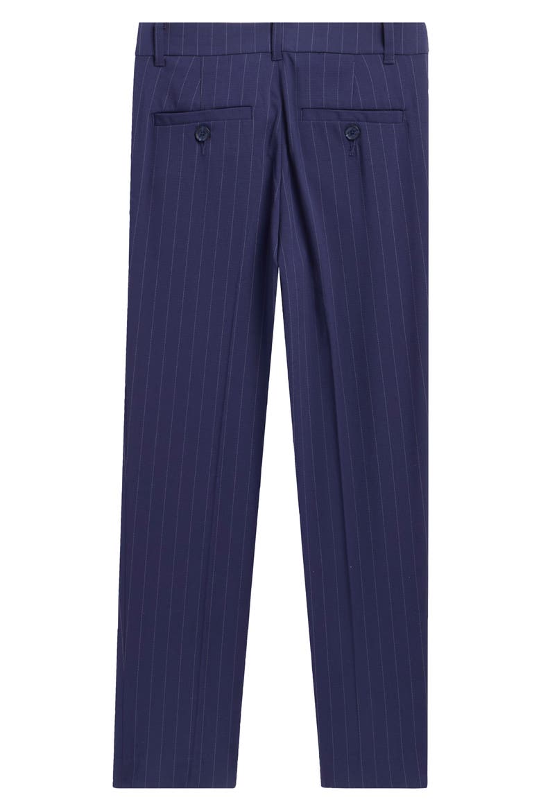 Kids' Stretch Pinstripe Dress Pants, Alternate, color, DK BLUE