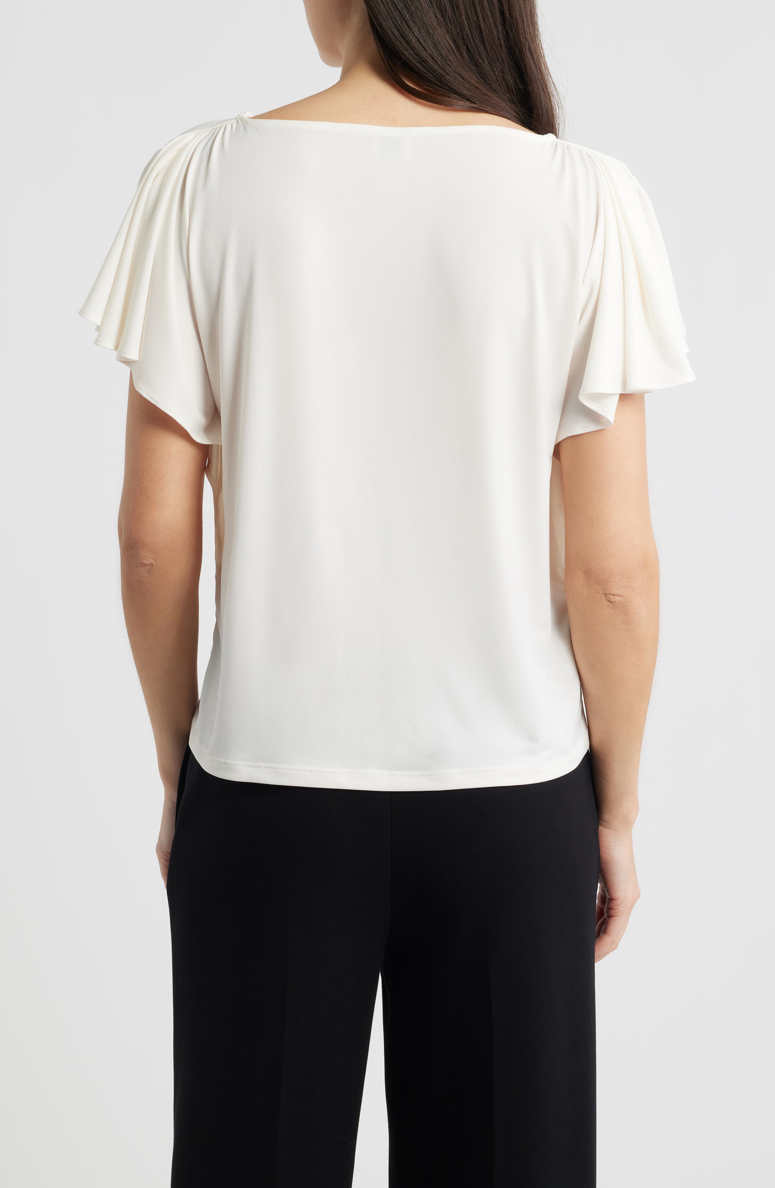 Cascade Flutter Sleeve Top - image 2